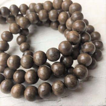 8MM WOOD ROUND grey